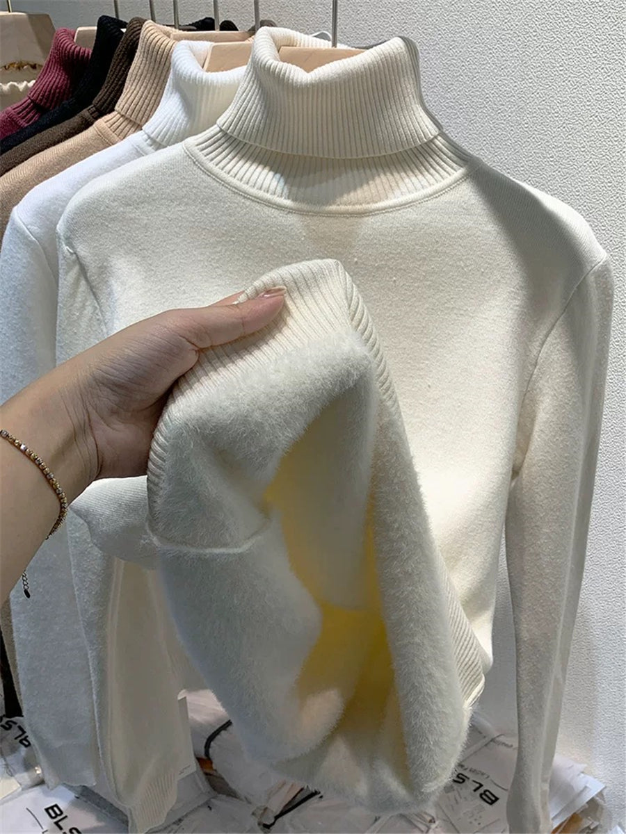 CozyShirt Fodrad Turtleneck