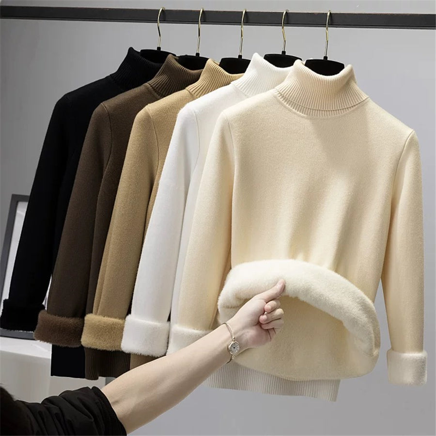 CozyShirt Fodrad Turtleneck