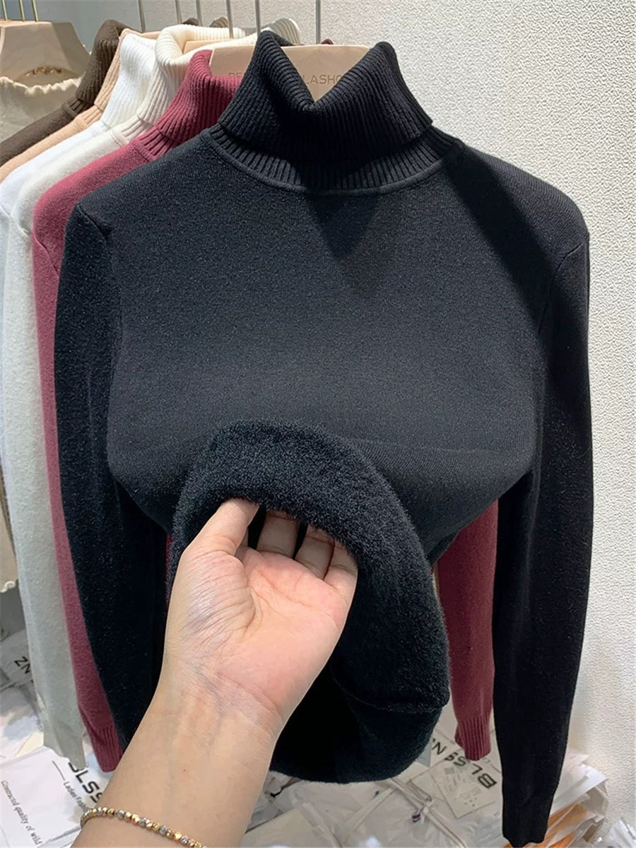 CozyShirt Fodrad Turtleneck