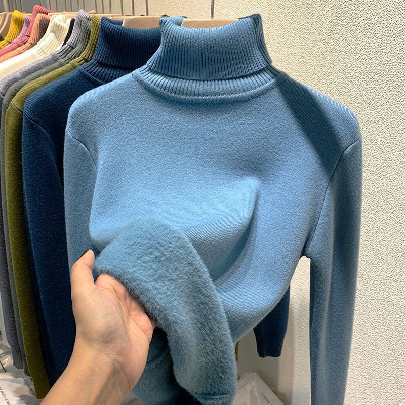 CozyShirt Fodrad Turtleneck